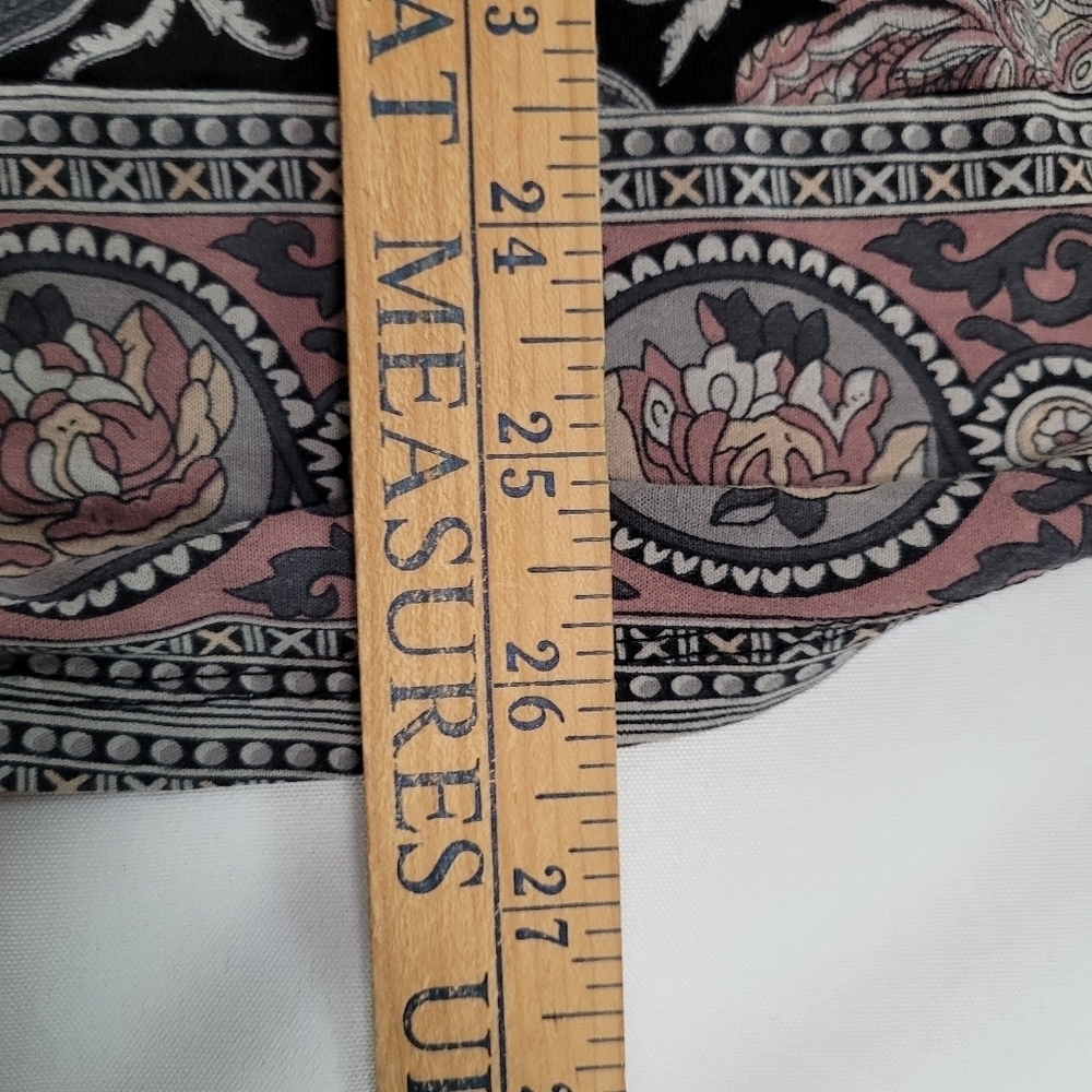 Lucky Brand Women's Size 2X Plus Floral 3/4 Sleeve Vneck Blouse Top - Picture 8 of 10